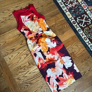 Black Halo floral dress - 0